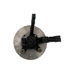 Fusee met remschijf Links
