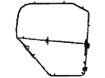 Linker klein deurframe