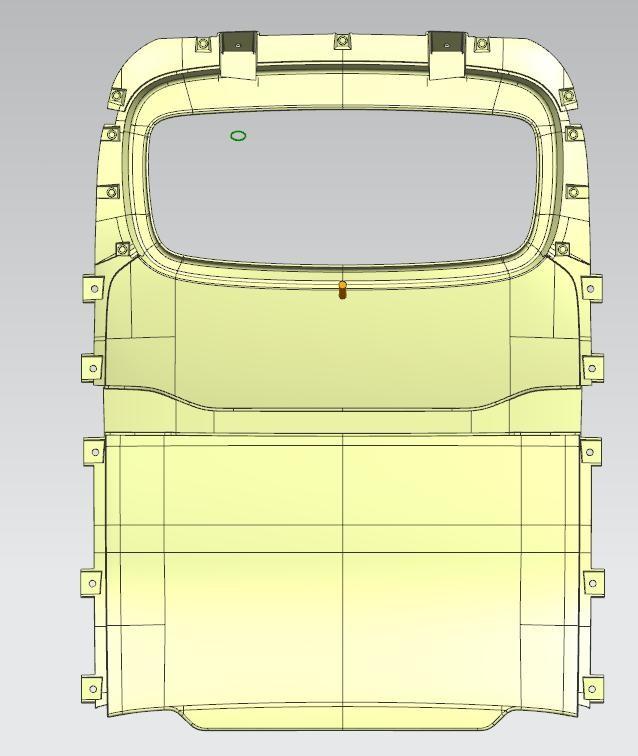 Bekleding achterkant Interieur