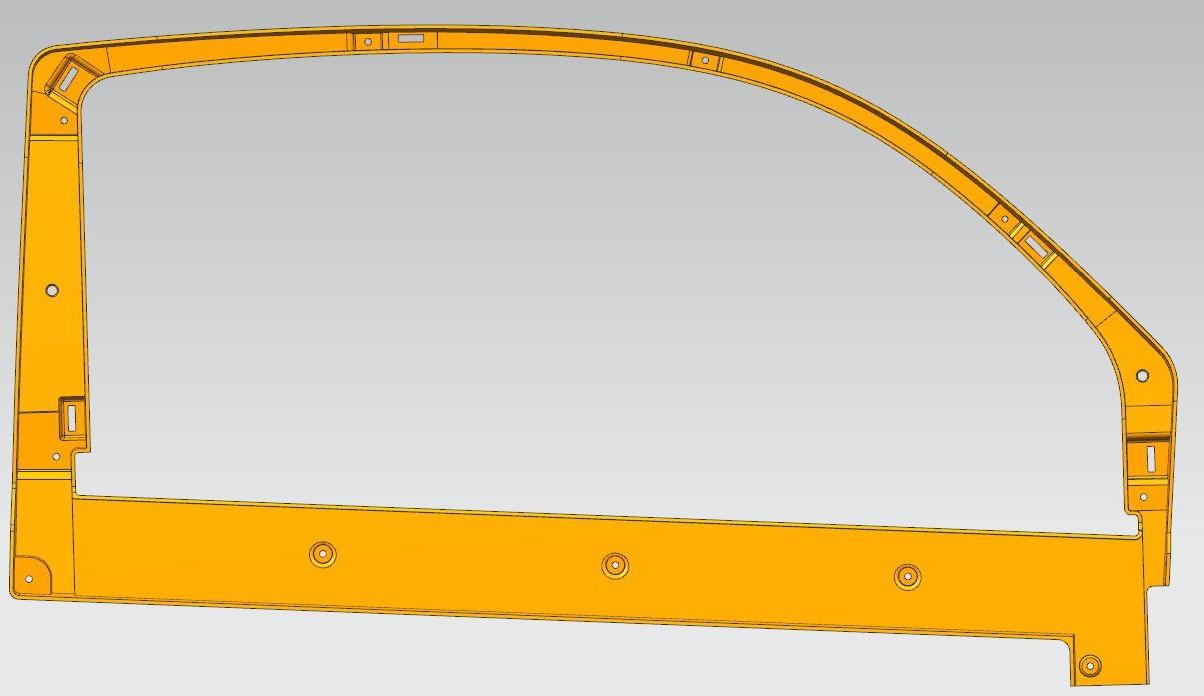 Raamframe deur - Links